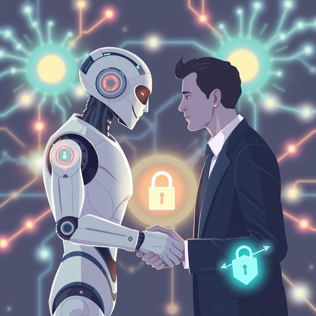 Trust in AI security digital handshake